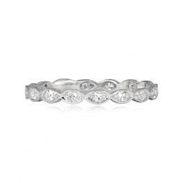 Antique Art Deco Eternity Wedding Band - Albans Band 12346 TV