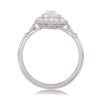 1.07 carat Old Mine Cushion Cut Diamond Halo Engagement Ring SV 12916