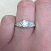 Old European Cut 0.83ct Diamond Engagement Ring 12983 F2