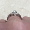 Under Gallery Platinum Open Work Engagement Ring 12983 F3