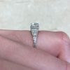 Diamond Accented Hand Crafted Platinum Engagement Ring 12983 F4
