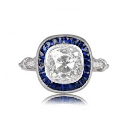 Antique Cushion Cut Diamond Ring Capri Ring
