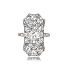 Antique Edwardian Ring Newfield Ring Top View