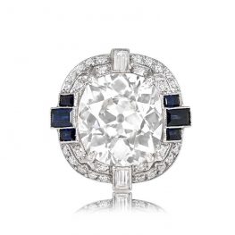 6 Carat Diamond Ring Bryant Park Ring Top View