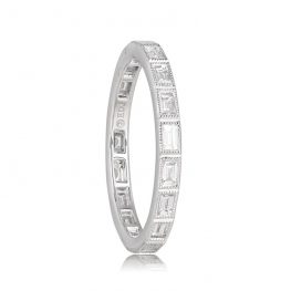 Baguette Cut Diamond Set Eternity Band - Inverness Band