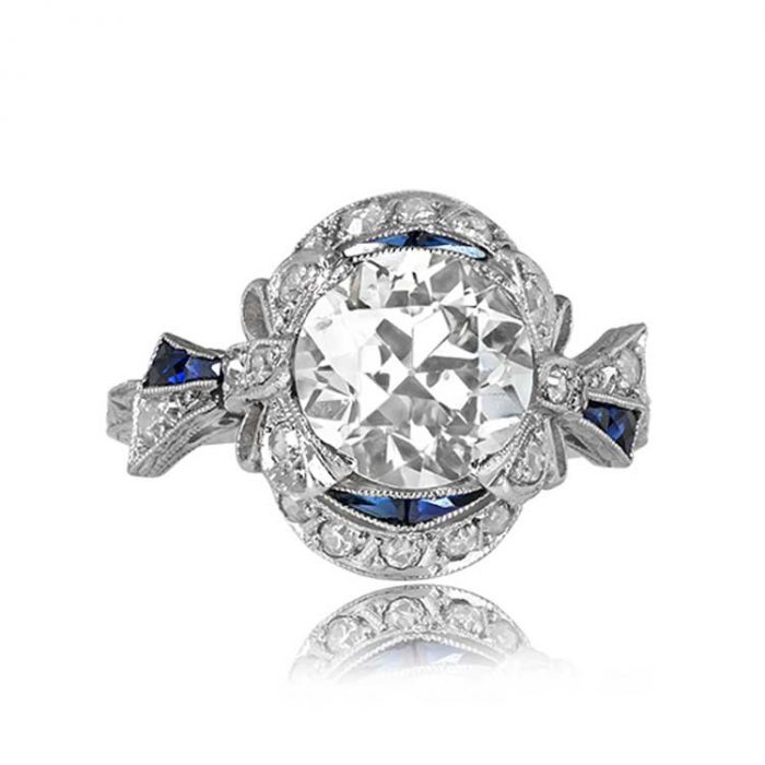 Edwardian Era Bloomsburg Ring Top View