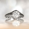 0.93ct Old European Cut Diamond Art Deco Engagement Ring 13666-Artistic-1000x1000