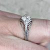 Open Work Fine Milgrain Old European Cut Diamond Engagement 13666 F4