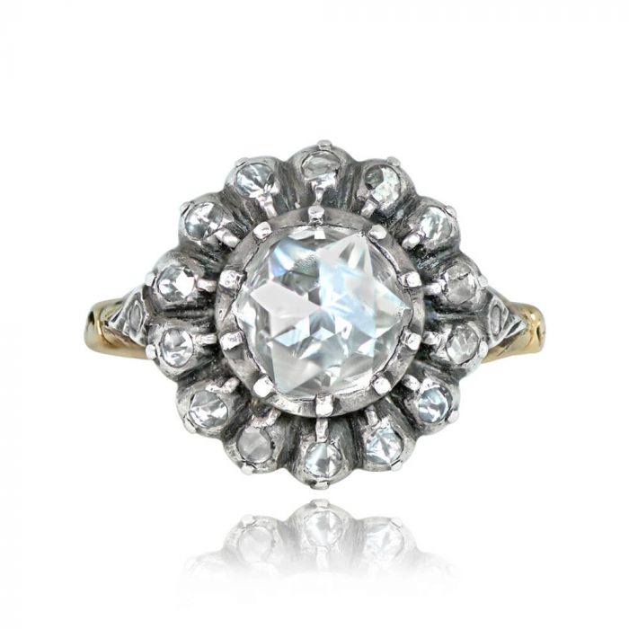 Antique Georgian Floral Motif Ring - Dresden Ring 13831 TV