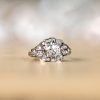 Antique Geometric Platinum Old European Cut Diamond Engagement Ring 13860-Fontana-Artistic 1000