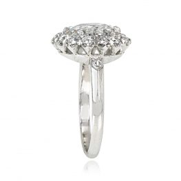 Old Mine Cut Diamond Cluster Ring - Tusten Ring 13995 TSV