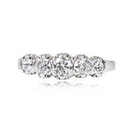 Five Stone Original Antique Diamond Ring 14032-TV-1000PX