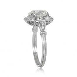 3.02 Carat Old European Cut RingDover Ring Top Side View
