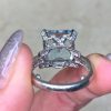Platinum Mounting Prong Set Basket Motif Gemstone Ring 14097 F6