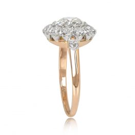 Old European Cut Diamond Halo Ring - Fairfield Ring 14098 TSV