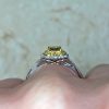 Open Work Under Gallery 18k White Gold Mounting Engagement Ring 14105 F3