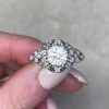 Edwardian Era Old European Cut Diamond Engagement Ring 14139-F5