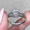 Platinum Mounting Old European Cut Diamond Edwardian Era Circa 1915 14139-F6