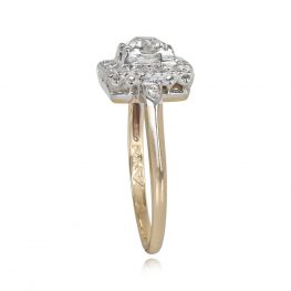 Old European Diamond Halo Engagement Ring - Redstone Ring 14210 TSV