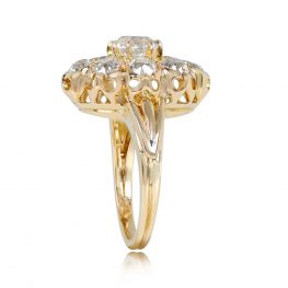 French Old European Diamond Cluster Ring - Chard Ring 14218 TSV
