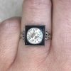 1.50ct Old European Cut Bezel Set Diamond & Onyx Halo 14265-F2