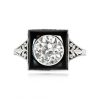 Charlton Antique Art Deco Engagement Ring - Crowley Ring 14265 TV
