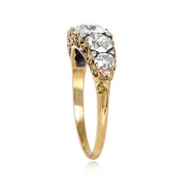 Antique English Five Stone Engagement Ring - Woodbridge Ring 14267 TSV