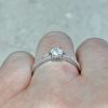 Prong Set Old European Cut Diamond 0.35ct Engagement Ring 14318-F3
