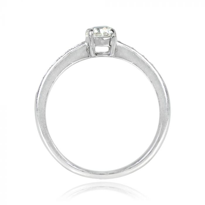 Art Deco Diamond Solitaire Engagement Ring - Farsley Ring 14318 SV