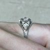Open Work Filagree Platinum Mounting Diamond Engagement Ring 14348-F4