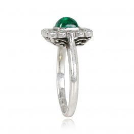 Edwardian Platinum Ring Elmfield ring Top Side view
