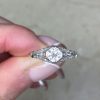 0.45ct Old European Cut Diamond Prong Set Antique Engagement Ring Circa 1920 14369-F5
