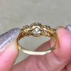 Platinum On 18k Yellow Gold Mounting Edwardian Era Hand Crafted Ring Circa 1900 14370 F6