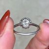 Platinum Mounting Diamond & Halo Engagement Ring Art Deco Era 14373-F6