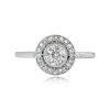 Old European Cut Diamond Halo Ring - Brantford Ring 14373 TV