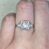 Box Prong 0.70ct Old European Cut Diamond Platinum Mounting Circa 1920 14374-F2