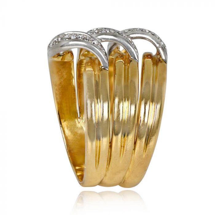 18k Yellow Gold and Diamond Cartier Ring - 14439 TSV