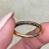 18k Yellow Gold Mounting French Cut Sapphire Band 14457-F6
