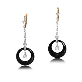 Art Deco Earrings Raleigh Earrings Top View