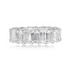 9.78ct Emerald Cut Diamond Eternity Band - Verbank Band MOSK TV