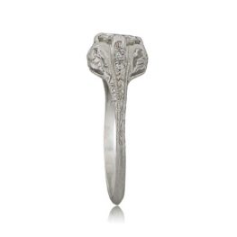 Old Mine Cut Diamond Engagement Ring