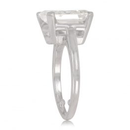 5.90ct Spaulding Estate Diamond Engagement Ring in Platinum Top Side View