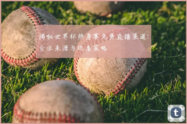 揭秘世界杯热身赛免费直播渠道：合法来源与观看策略