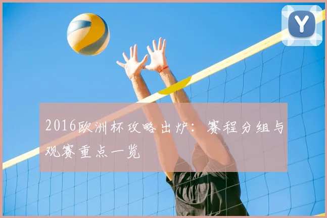 2016欧洲杯攻略出炉:赛程分组与观赛重点一览