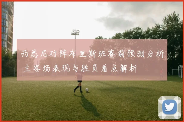 西悉尼对阵布里斯班赛前预测分析 主客场表现与胜负看点解析